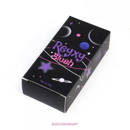 รูปตัวอย่างกล่องเครื่องสำอาง Reyxy Blush สำหรับรับผลิตกล่อง รับทำกล่อง และผลิตกล่องโดย Box Corner Art มุมหลัก