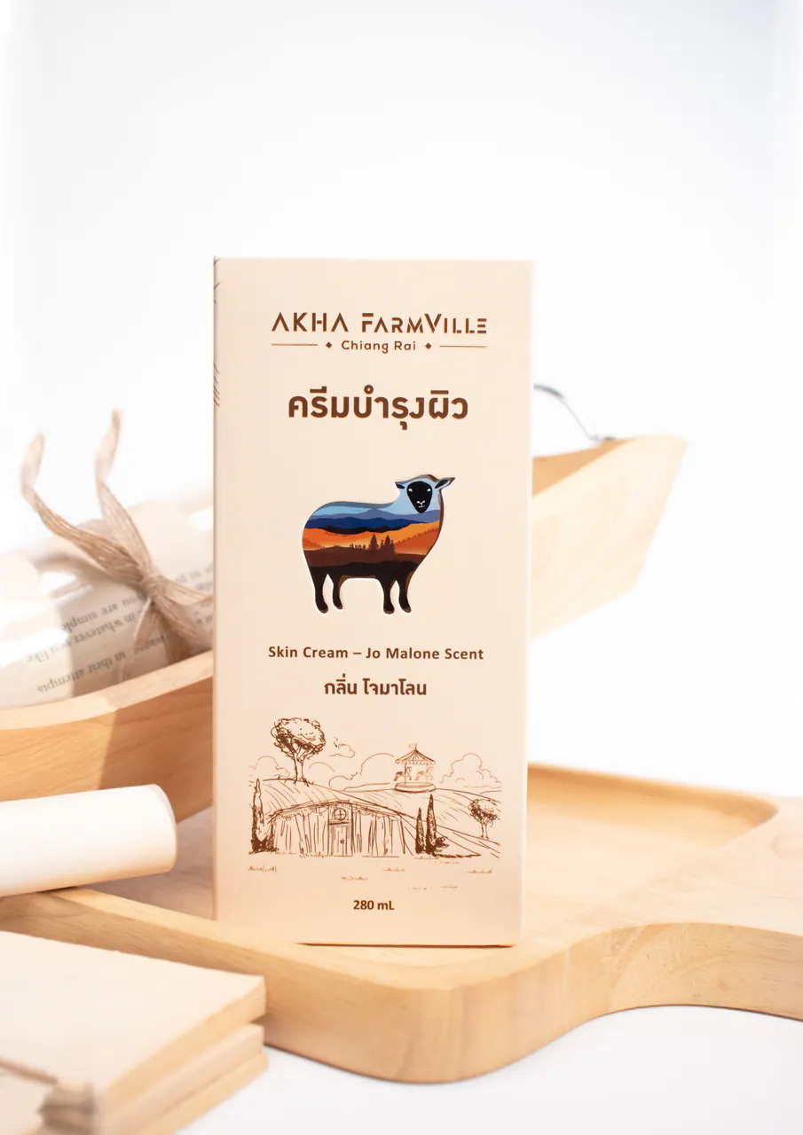 รูปตัวอย่างกล่องน้ำหอมและเครื่องหอม Akha farmville กลิ่นโจมาโลน สำหรับรับผลิตกล่อง รับทำกล่อง และผลิตกล่องโดย Box Corner Art มุมหลัก