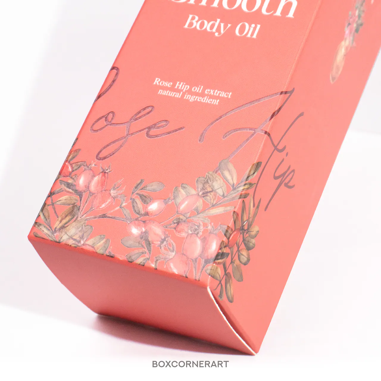 รูปตัวอย่างกล่องครีมสกินแคร์ SUSAN Silky Smooth Body Oil สำหรับรับผลิตกล่อง รับทำกล่อง และผลิตกล่องโดย Box Corner Art มุมที่ 3