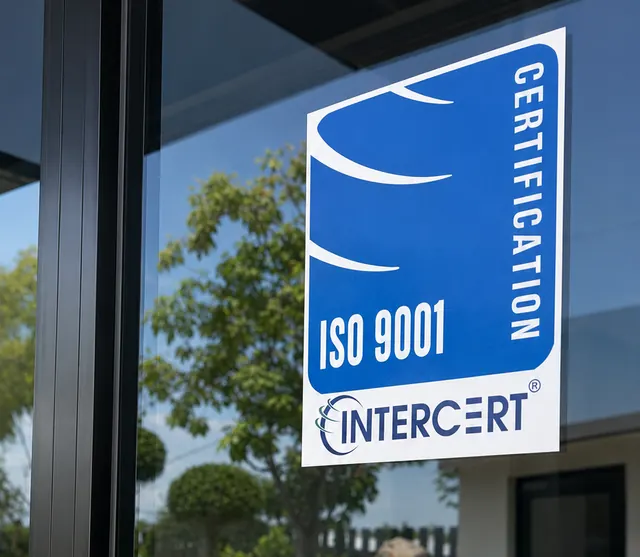 ตรารับรอง ISO 9001:2015 สำหรับระบบคุณภาพงานผลิตกล่องของ Box Corner Art