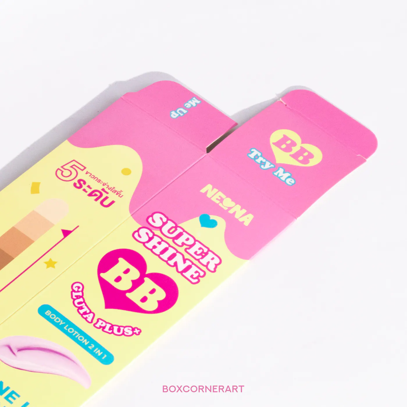 กล่อง Neona BB Gluta Plus วางสเปกกล่องครีมให้ดูน่าเชื่อถือ ภาพประกอบที่ 2