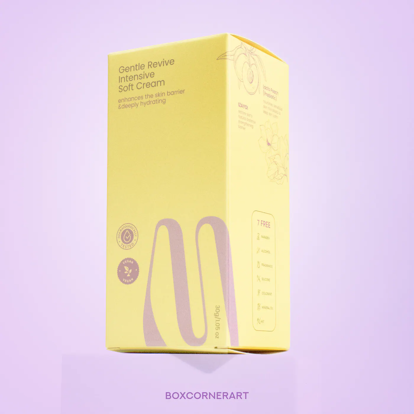 กล่องครีมที่มีภาษาไทยและอังกฤษ จัดอย่างไรให้ดูสะอาด โดย Box Corner Art